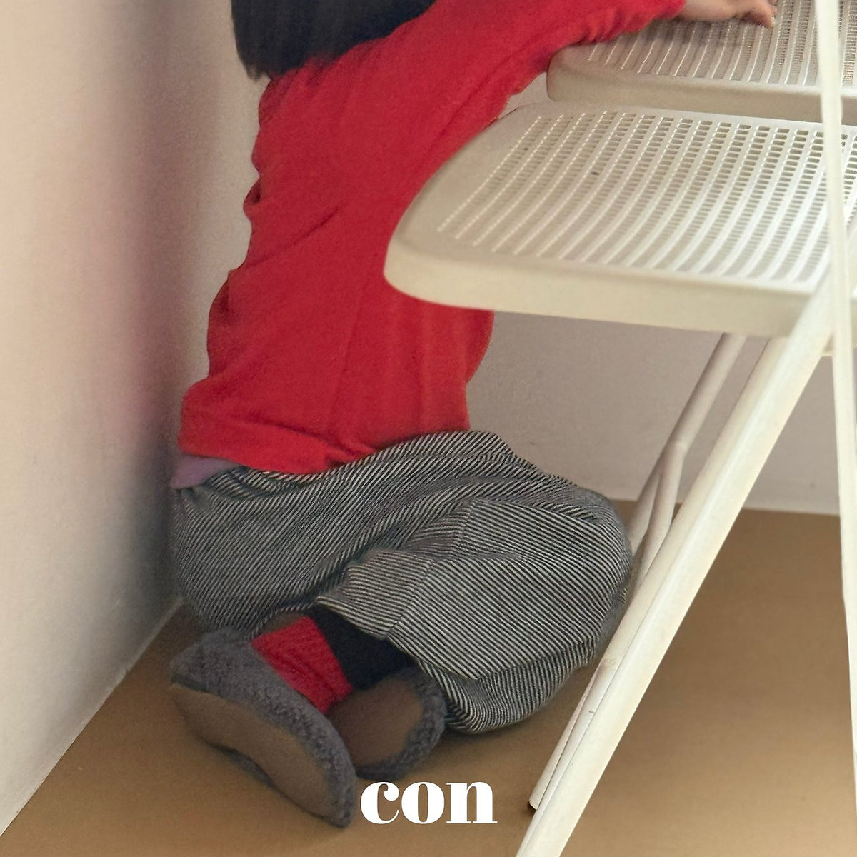 CON ストライプジョガーパンツ