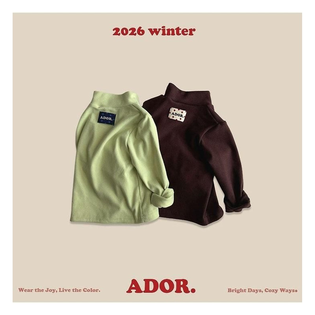 ADOR. ハーフタートル ロンT