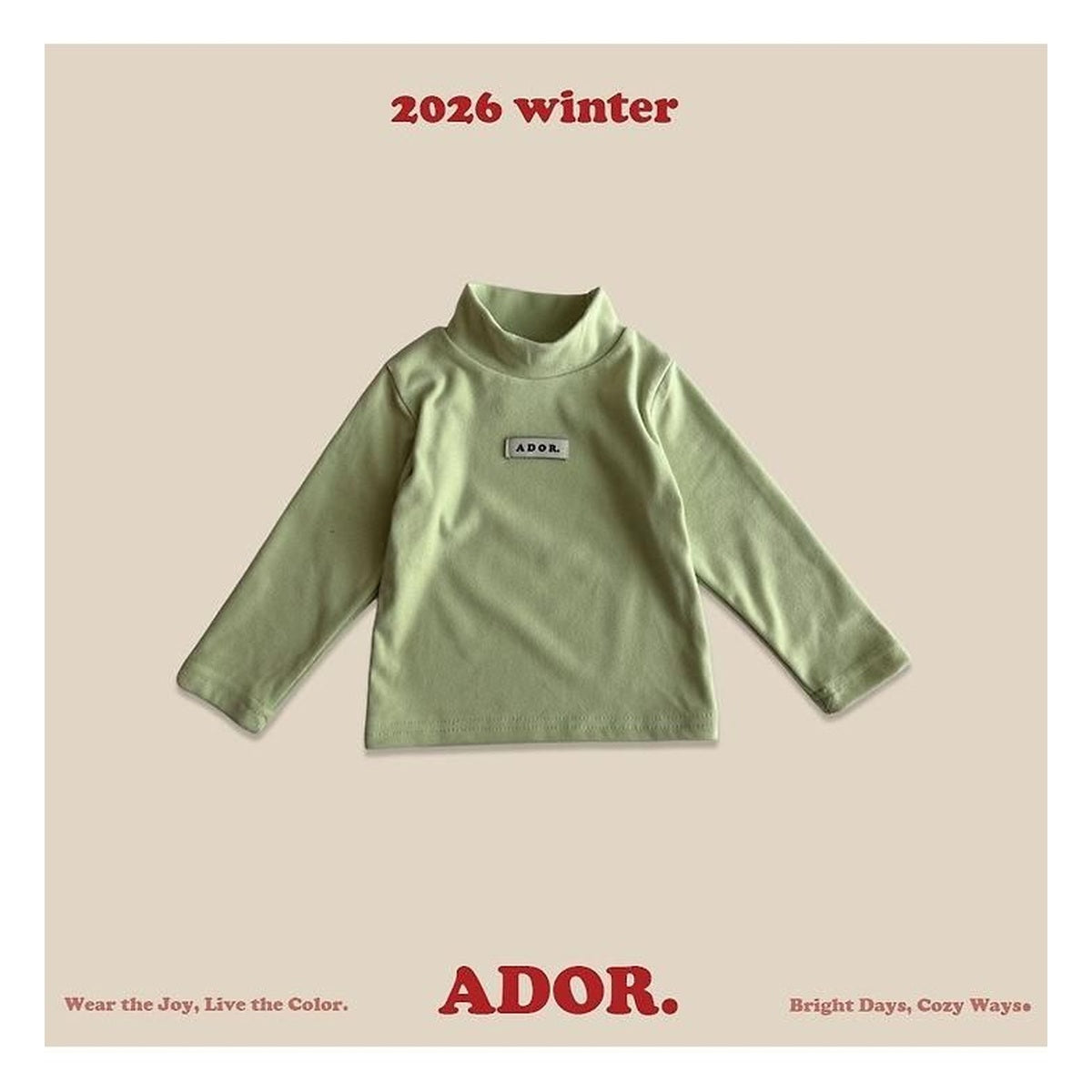 ADOR. ハーフタートル ロンT