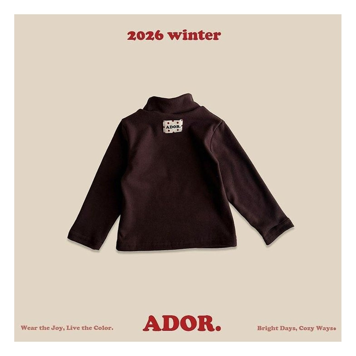 ADOR. ハーフタートル ロンT