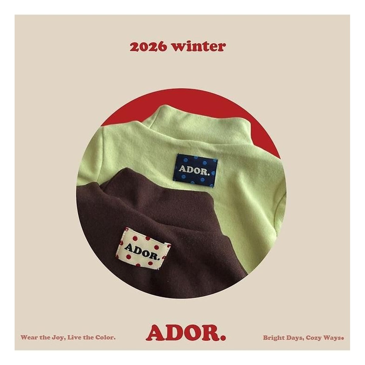 ADOR. ハーフタートル ロンT