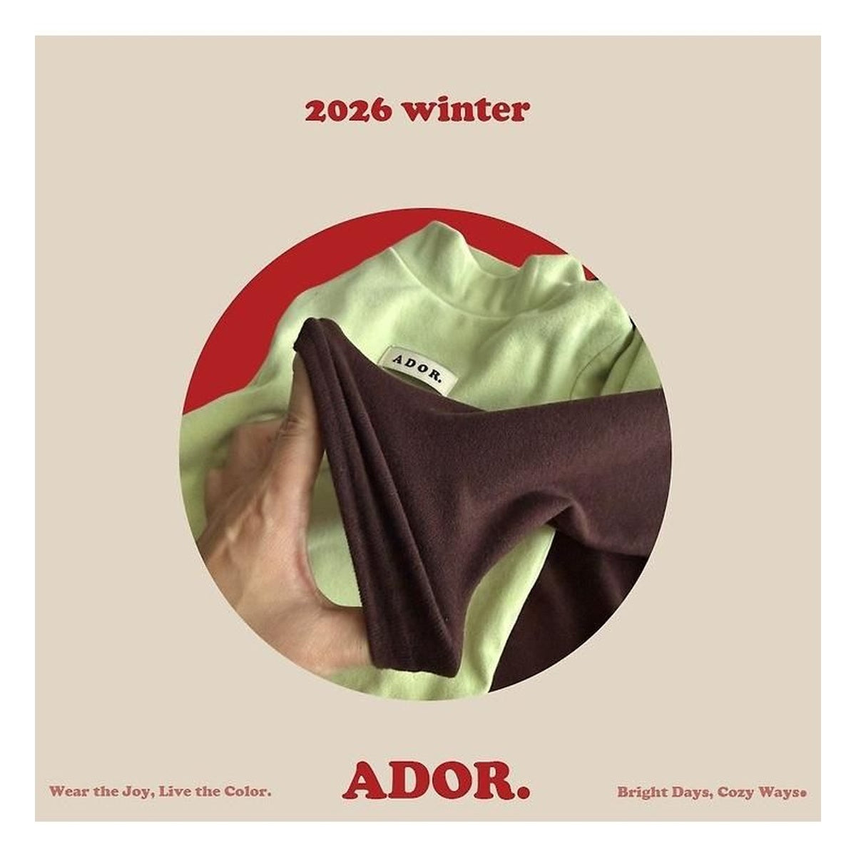 ADOR. ハーフタートル ロンT