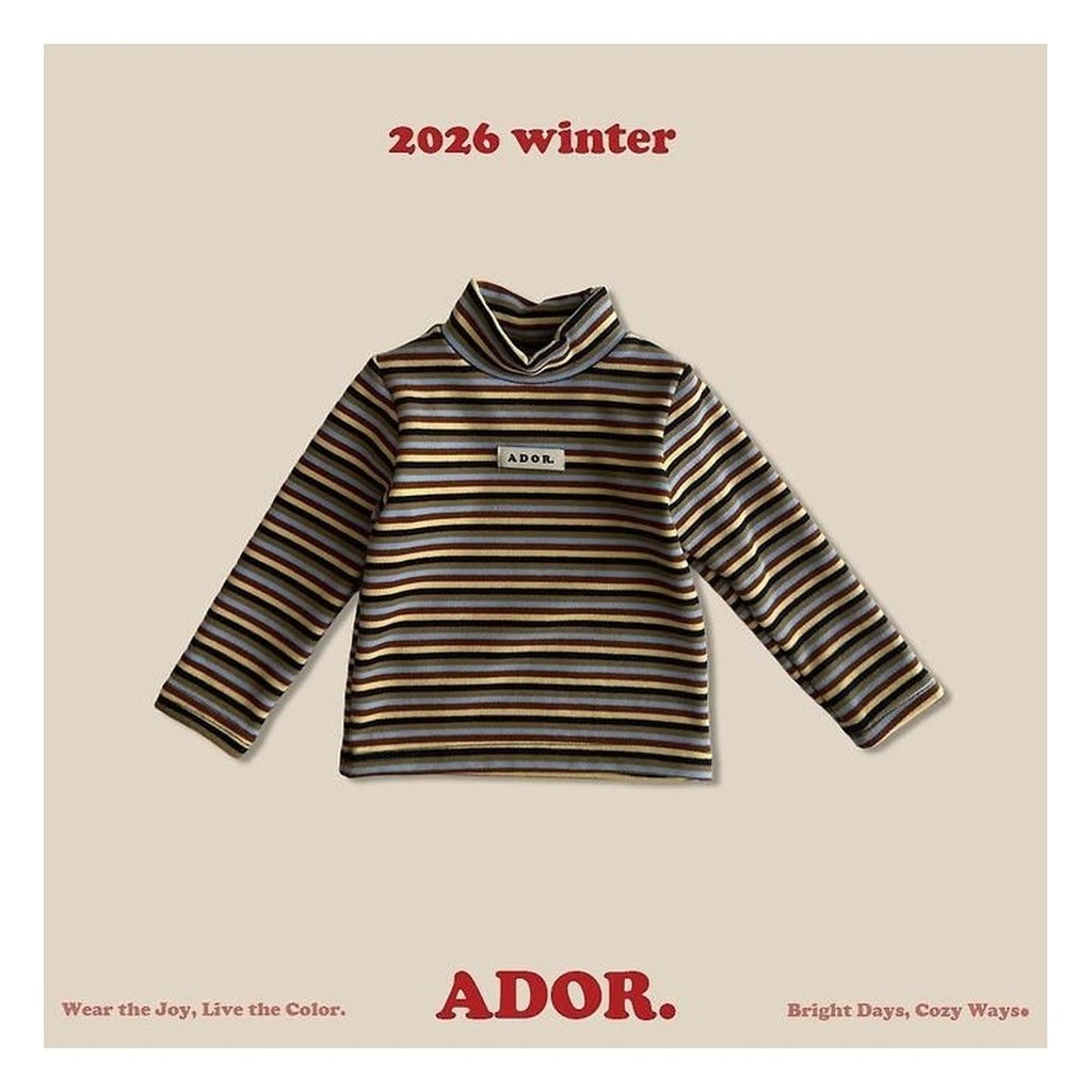 ADOR. ボーダーハーフタートルネック