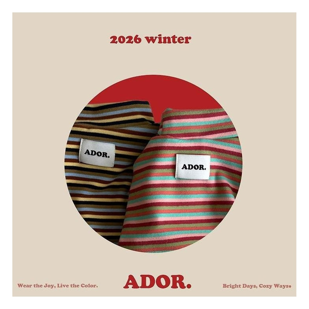 ADOR. ボーダーハーフタートルネック