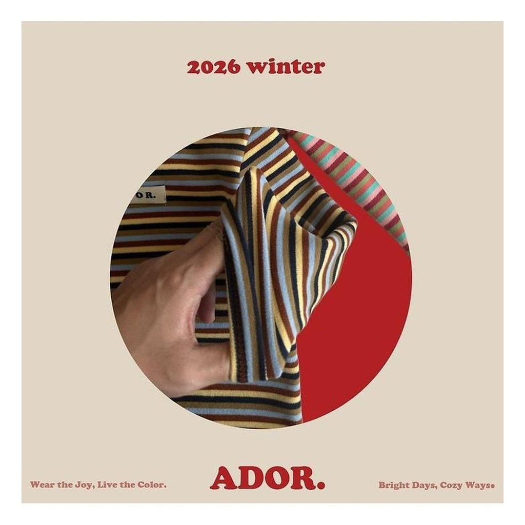 ADOR. ボーダーハーフタートルネック