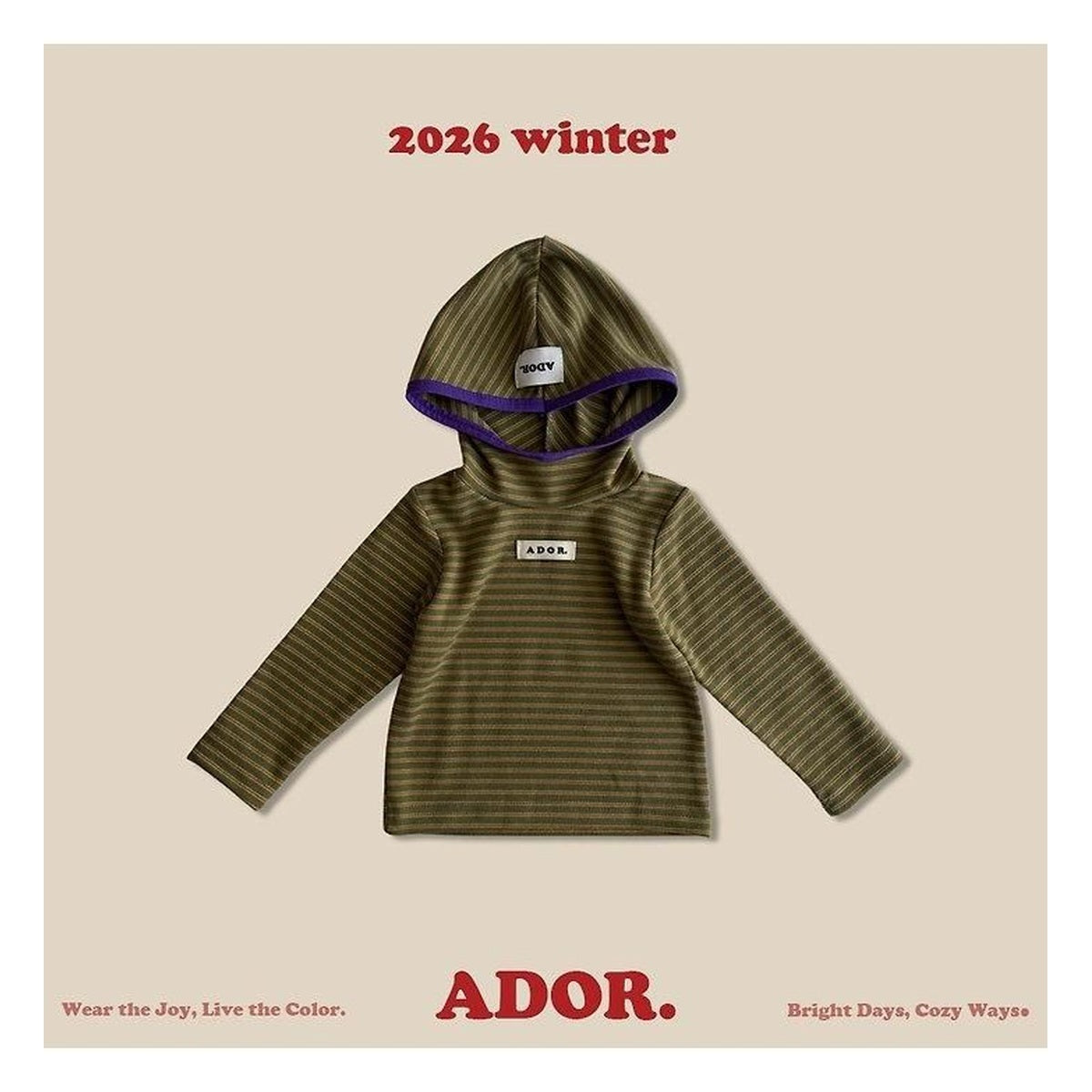 ADOR. ハイネックフーディー