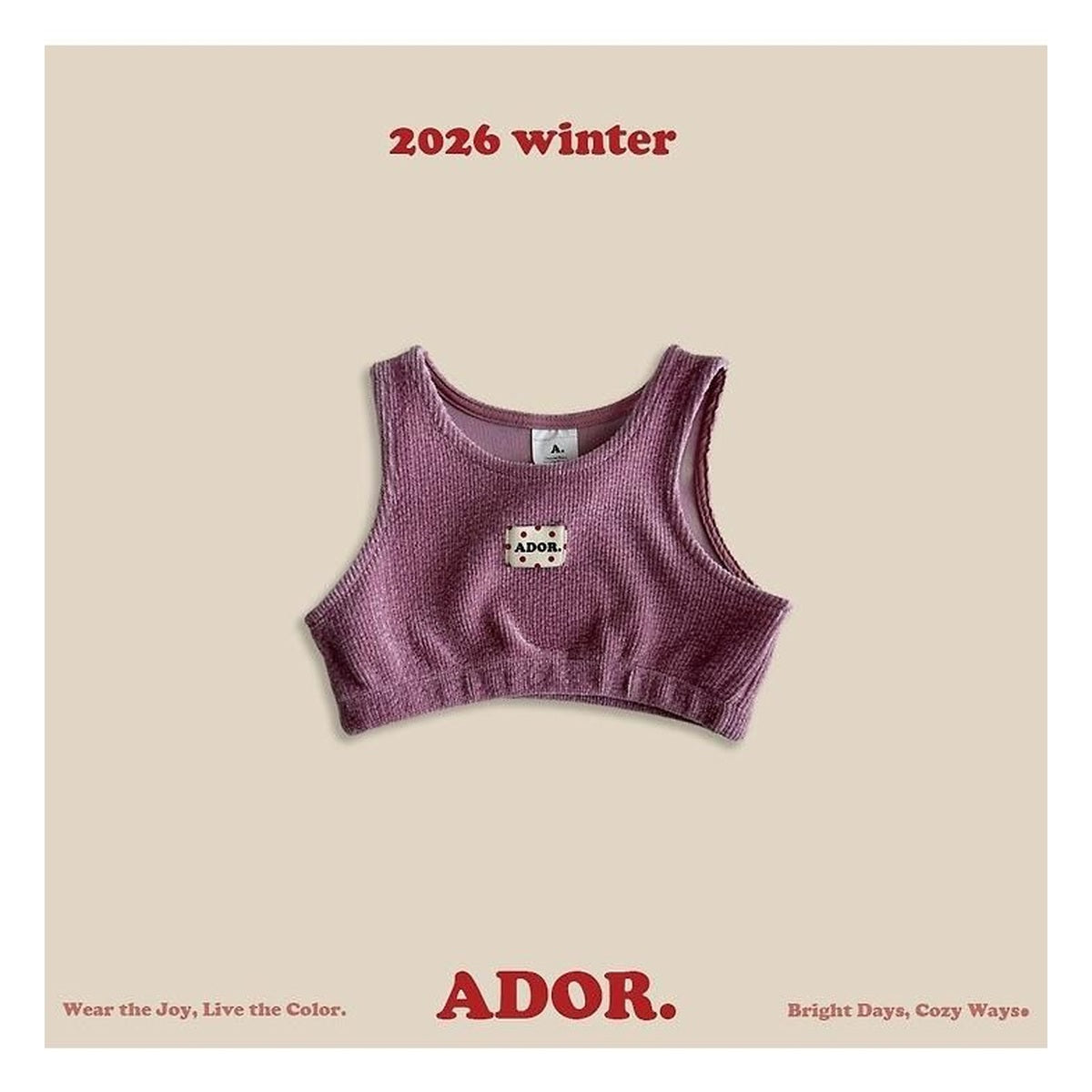 ADOR. ふんわりベロアベスト