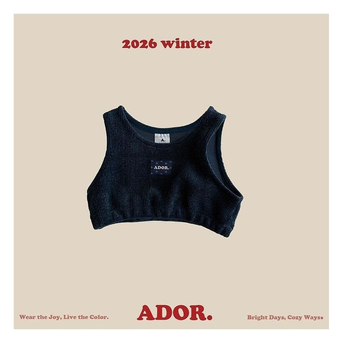 ADOR. ふんわりベロアベスト