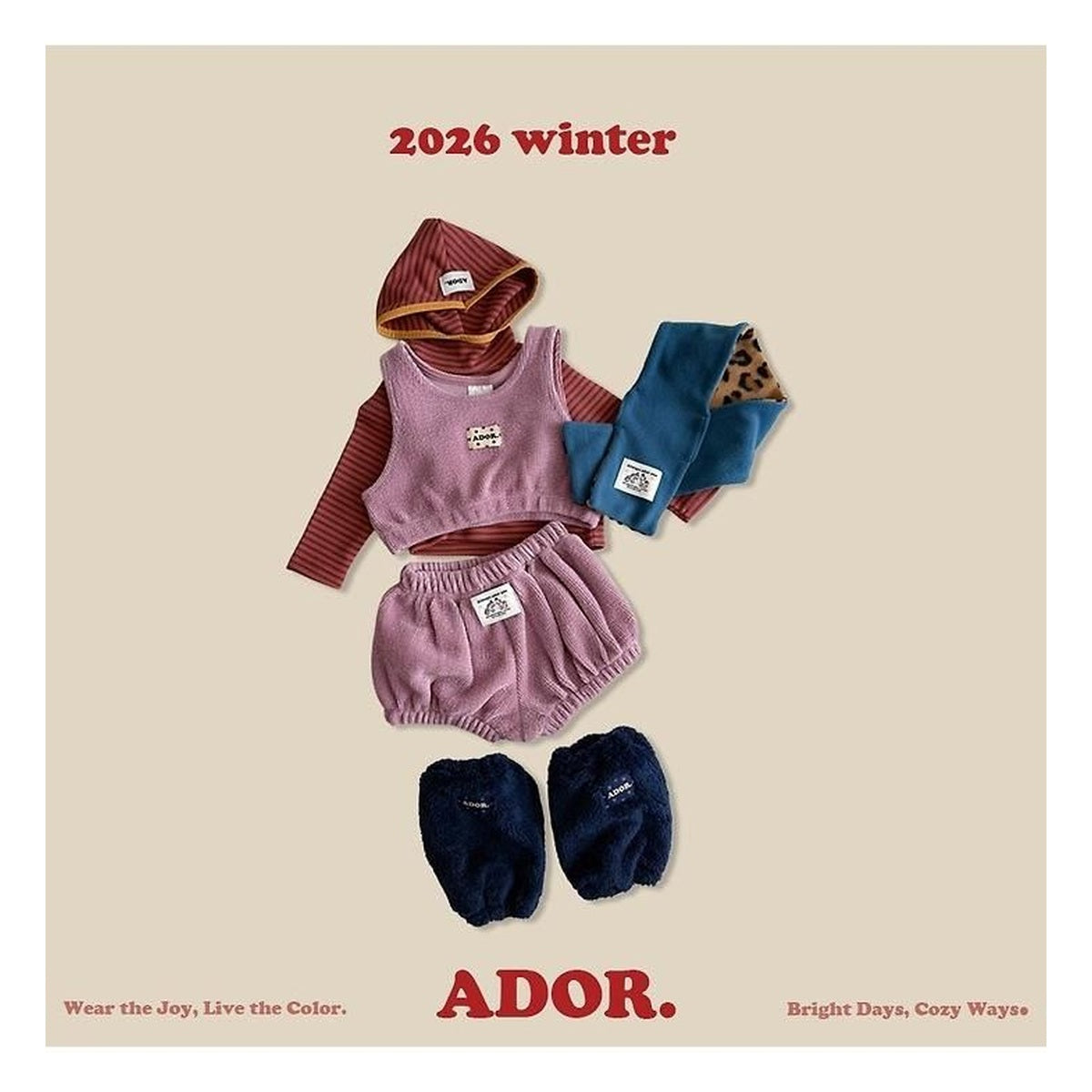 ADOR. ふわふわベロアブルマー
