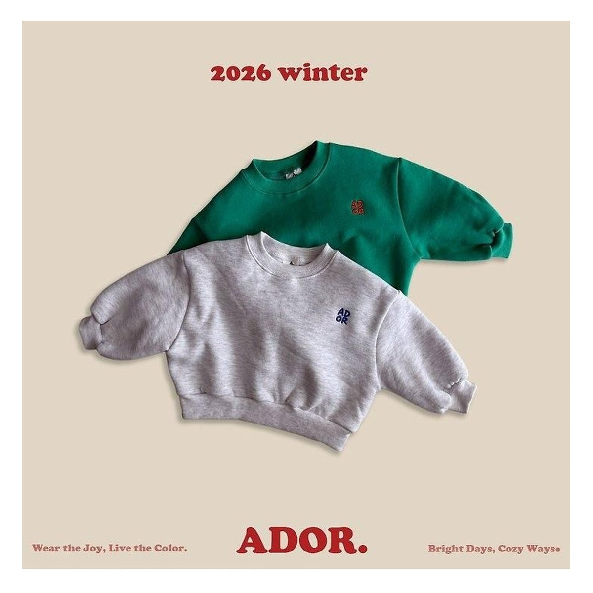 ADOR. エンブレムスウェット