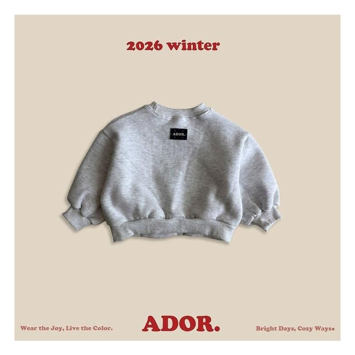 ADOR. エンブレムスウェット