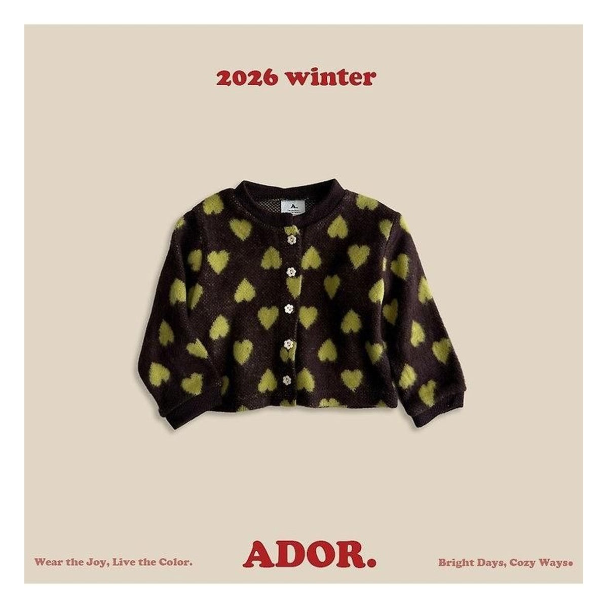 ADOR. ハートカーディガン