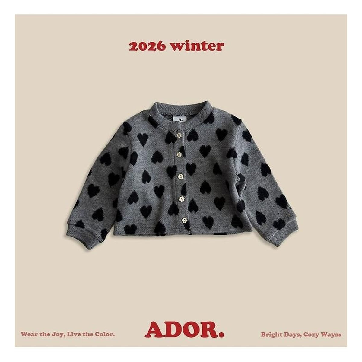 ADOR. ハートカーディガン