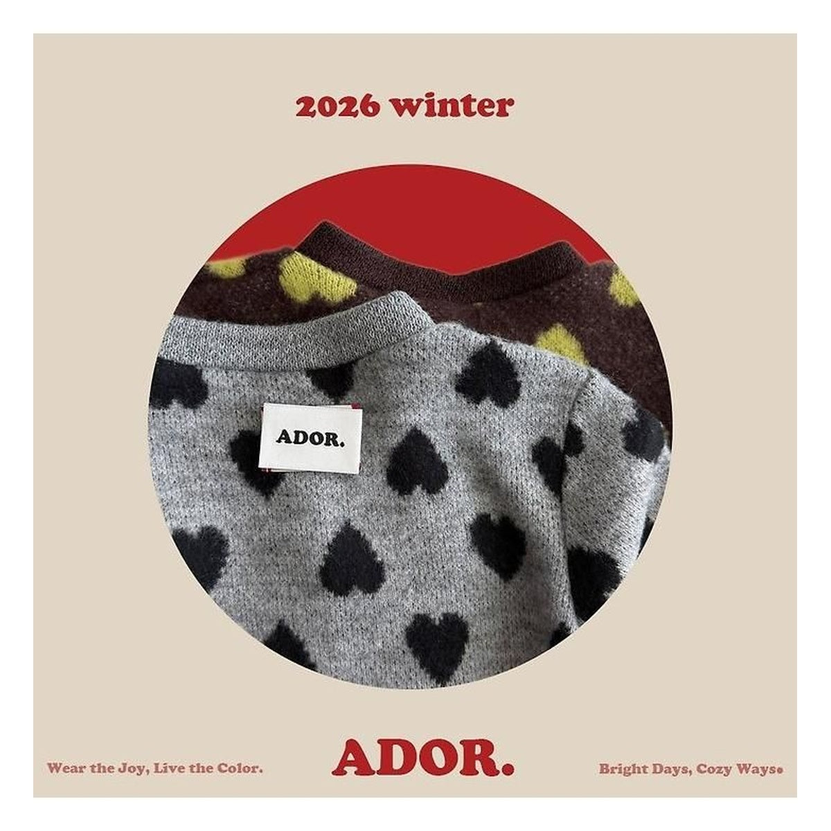 ADOR. ハートカーディガン