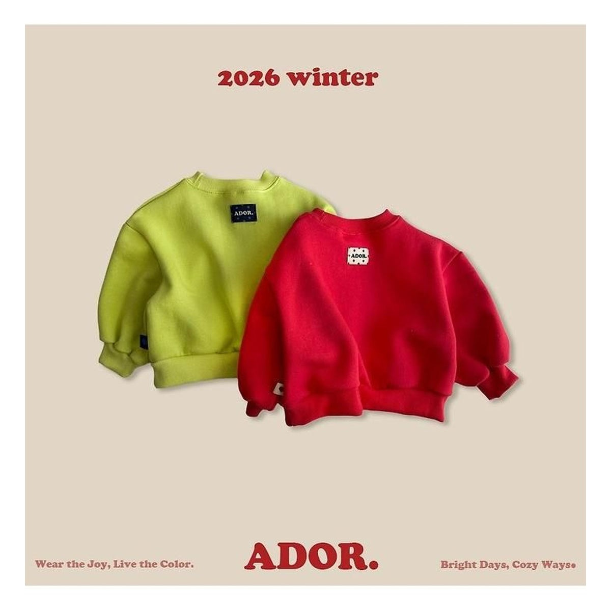 ADOR. スターアニマルスウェット