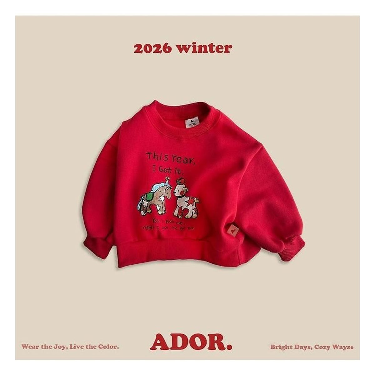 ADOR. スターアニマルスウェット