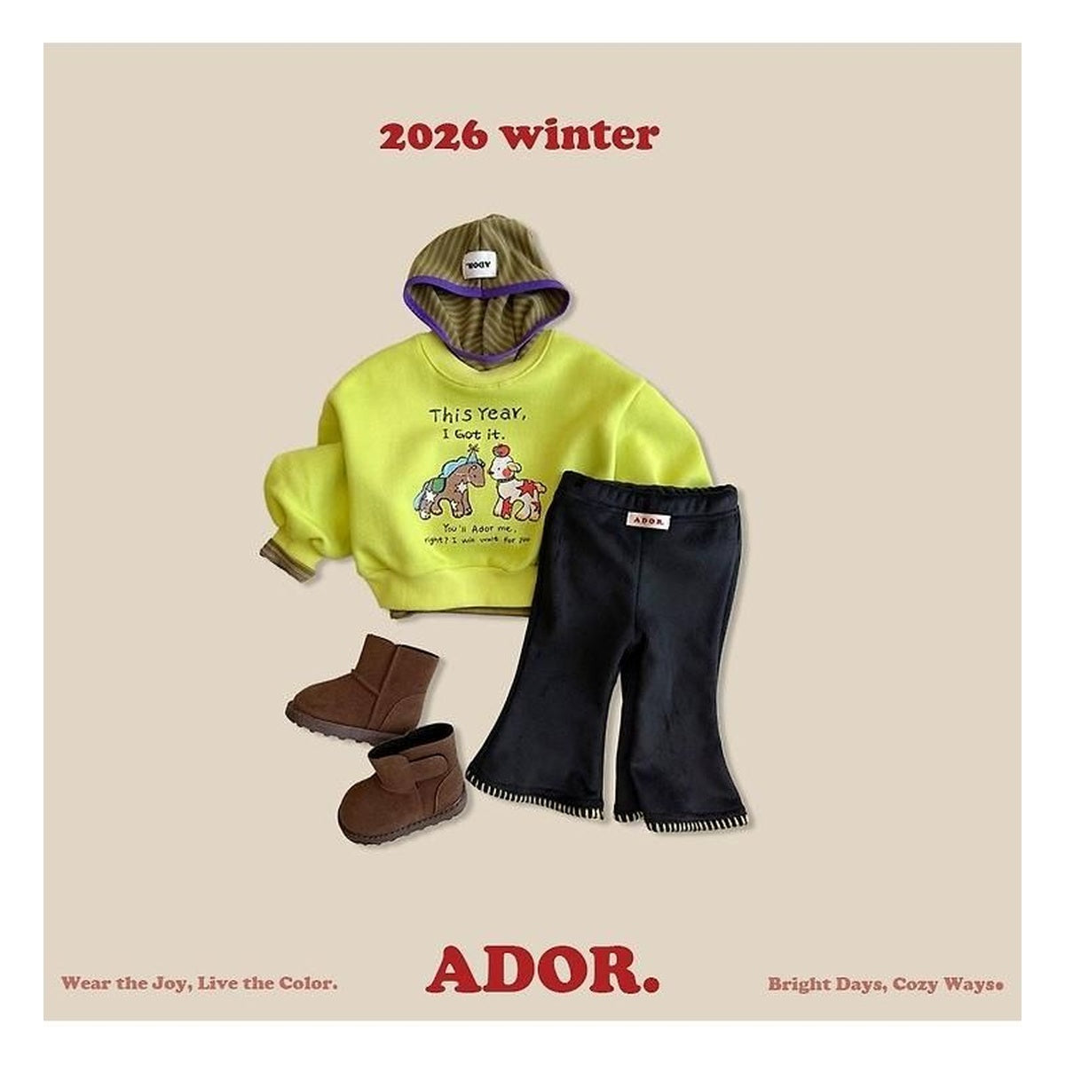 ADOR. スターアニマルスウェット