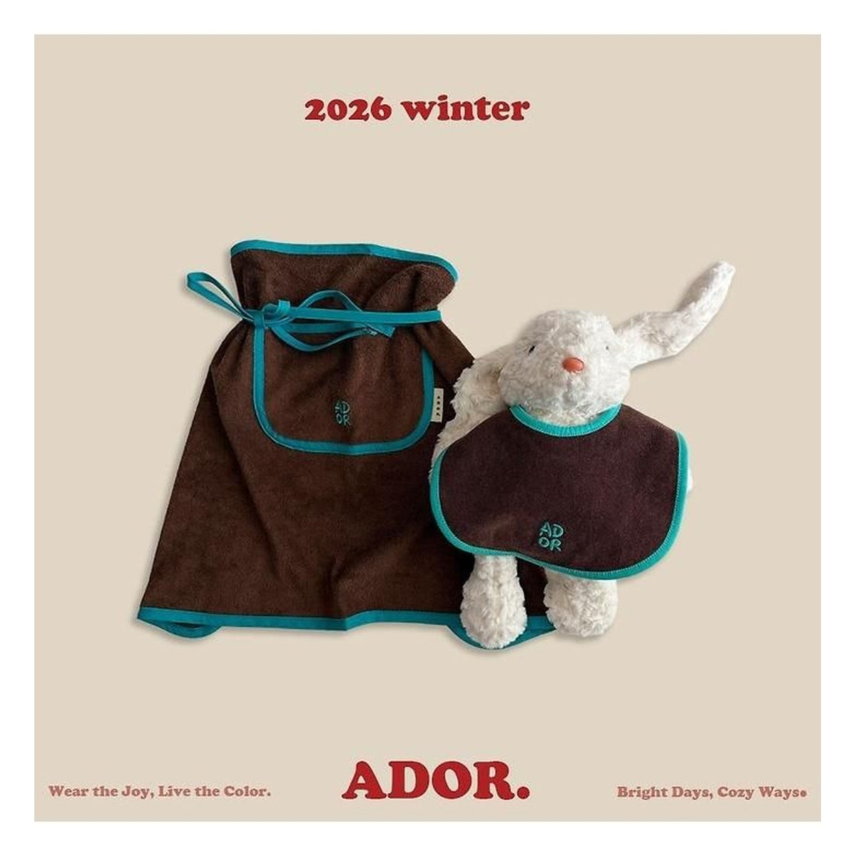 ADOR. マザー&キッズエプロン FREE