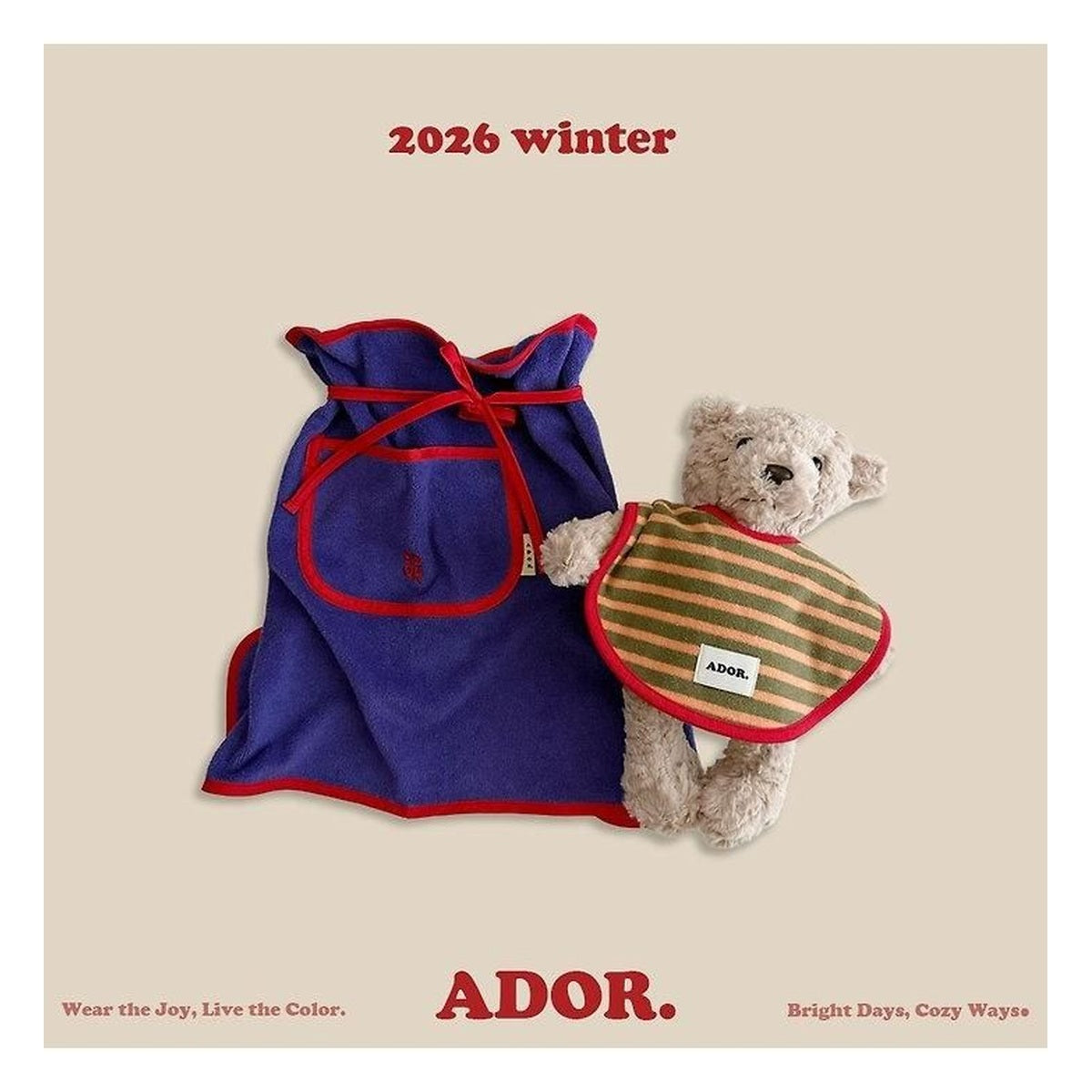 ADOR. マザー&キッズエプロン FREE