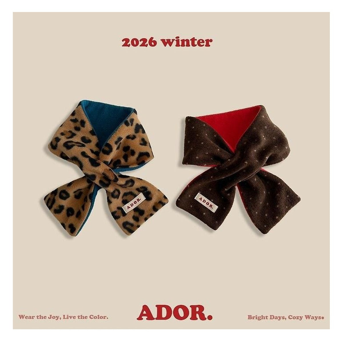 ADOR. リバーシブルマフラー FREE