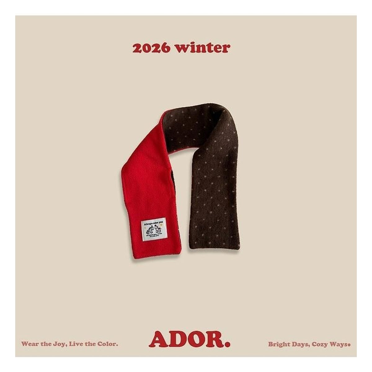 ADOR. リバーシブルマフラー FREE