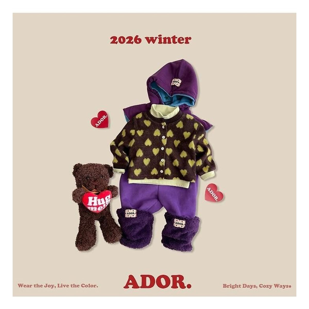 ADOR. リバーシブルスターフーディーポンチョ FREE