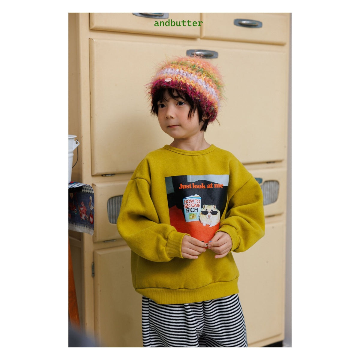 and butter リッチハムスウェット