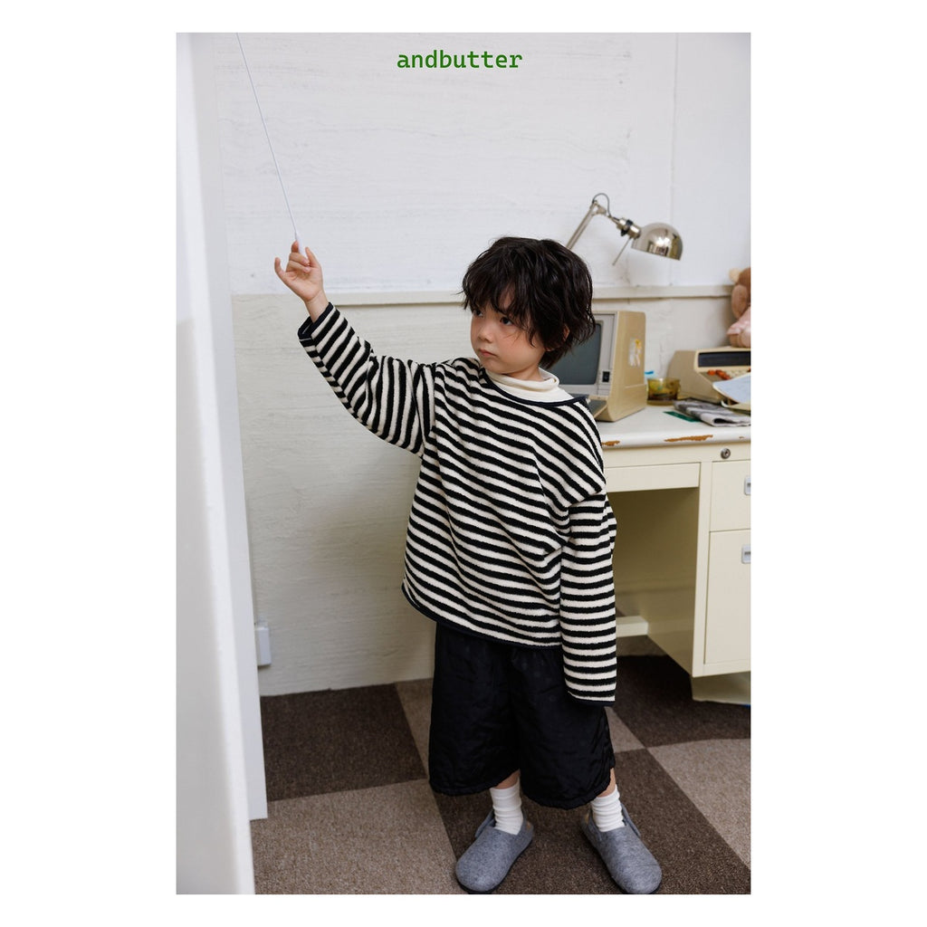 and butter ドット柄パディングパンツ