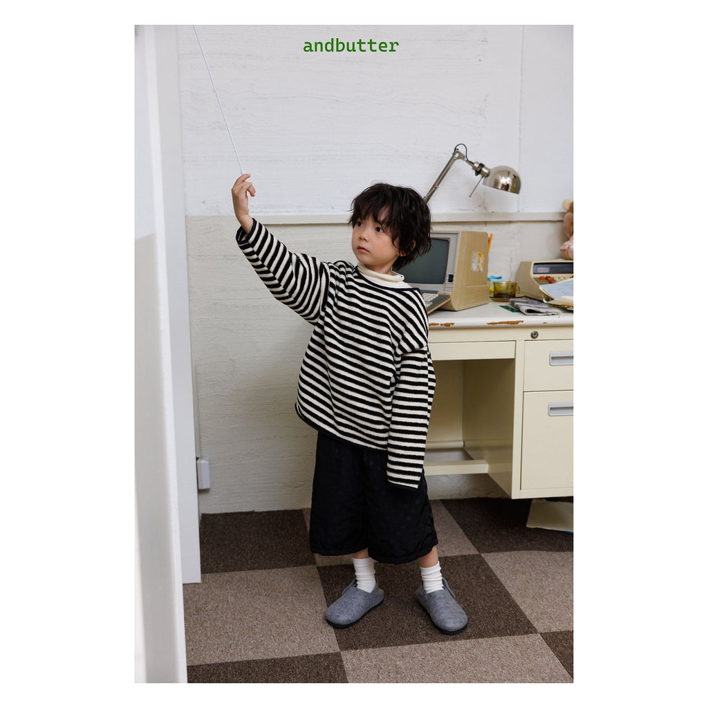 and butter ドット柄パディングパンツ
