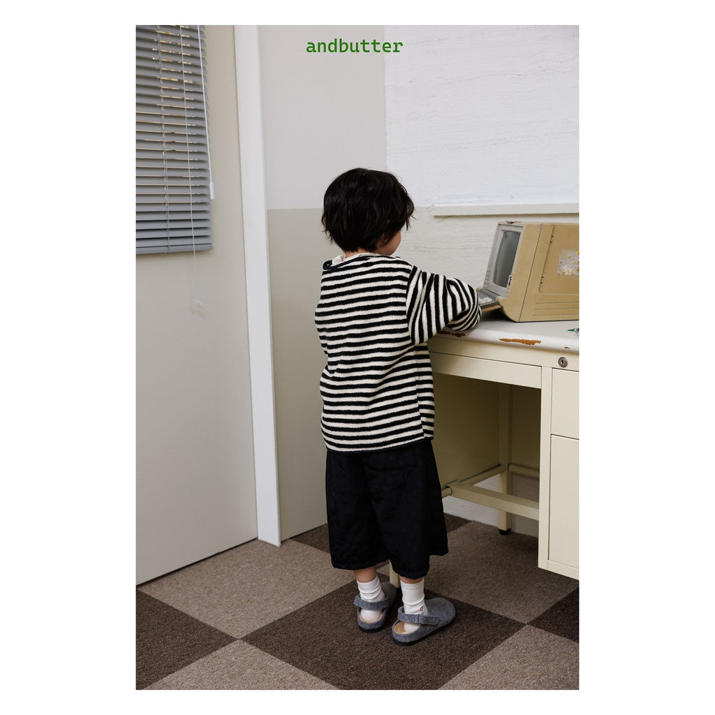 and butter ドット柄パディングパンツ