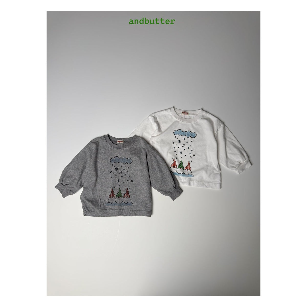 and butter クラウドサンタTシャツ