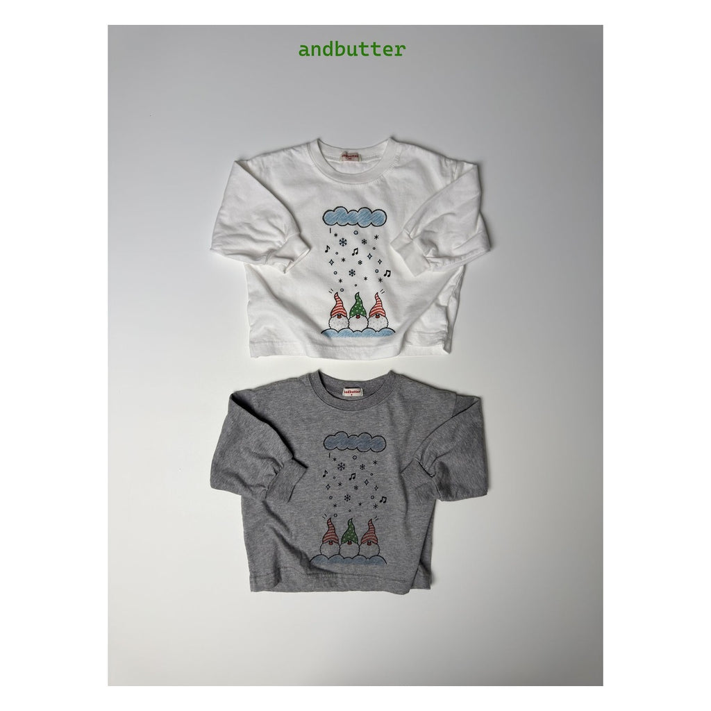and butter クラウドサンタTシャツ