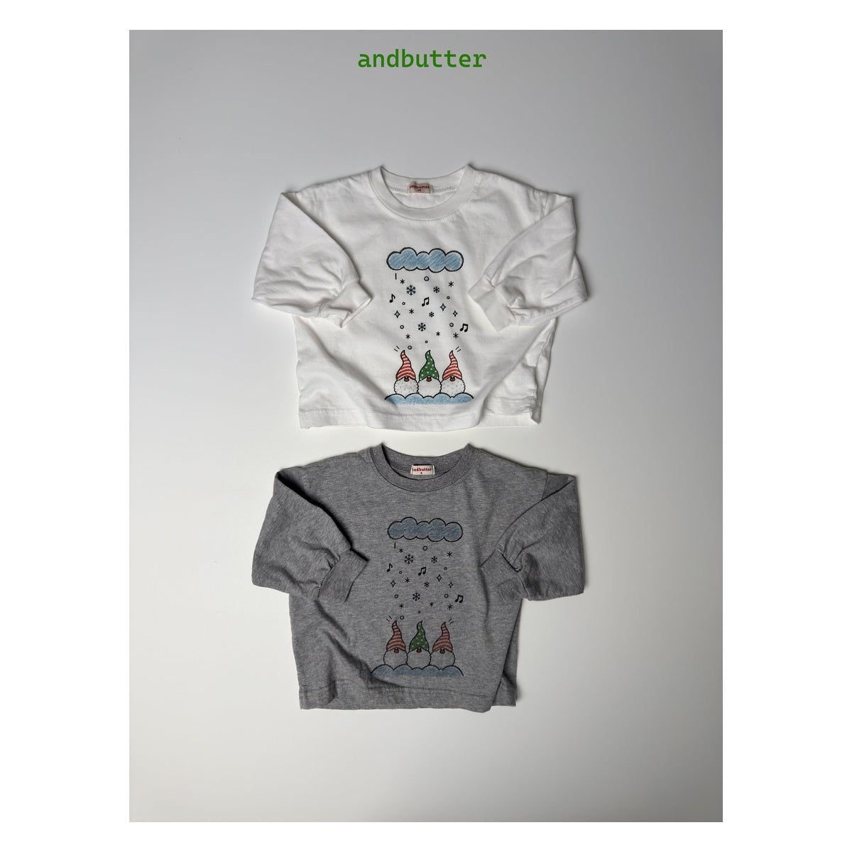 and butter クラウドサンタTシャツ