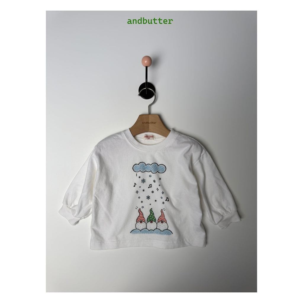 and butter クラウドサンタTシャツ