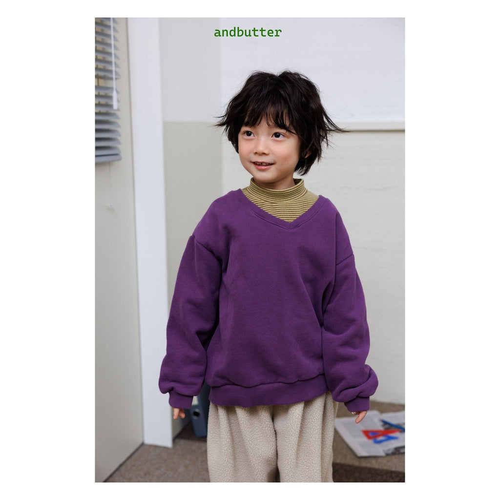 and butter ミニポケットモックネック