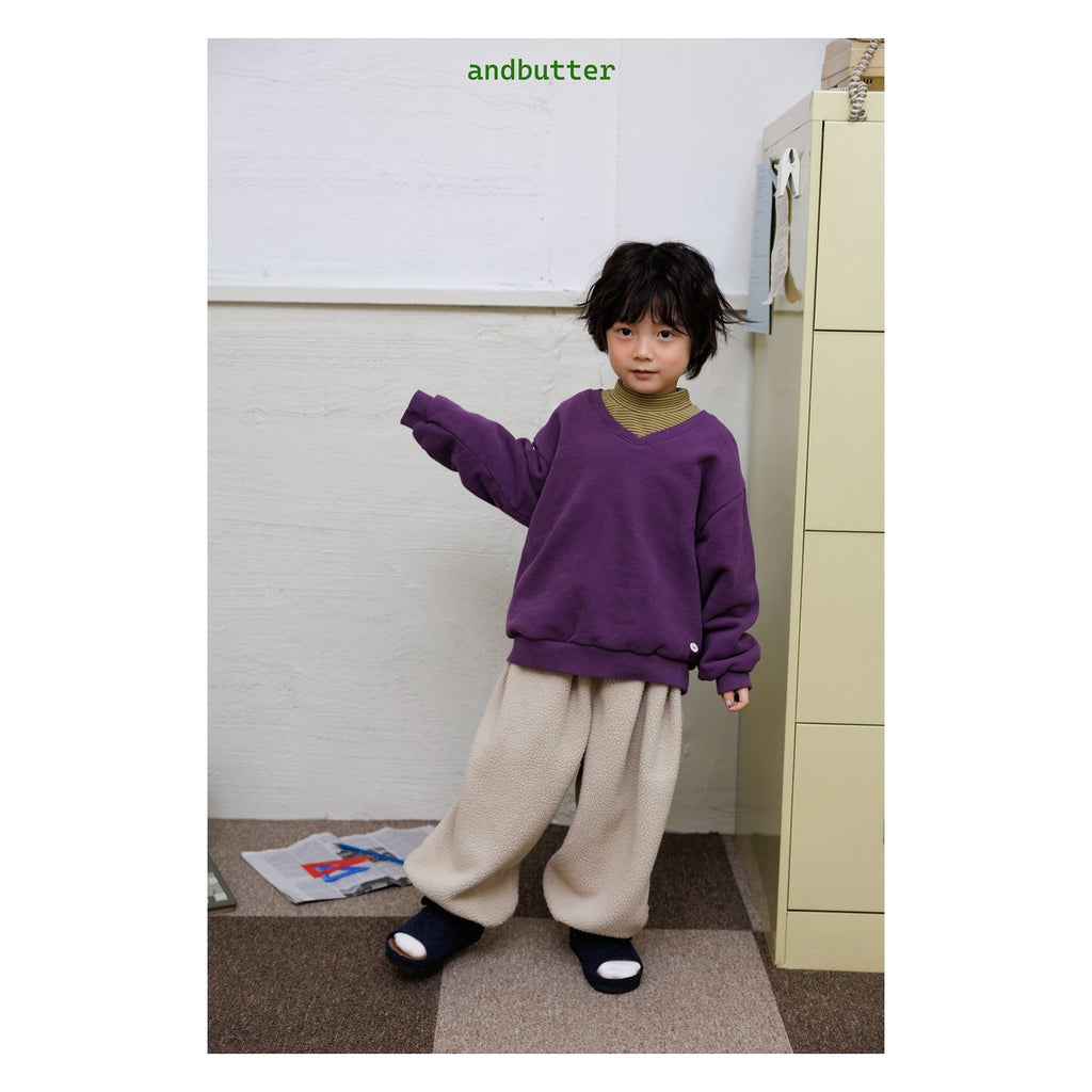 and butter モコモコダブルパンツ