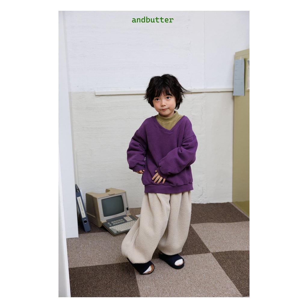 and butter モコモコダブルパンツ