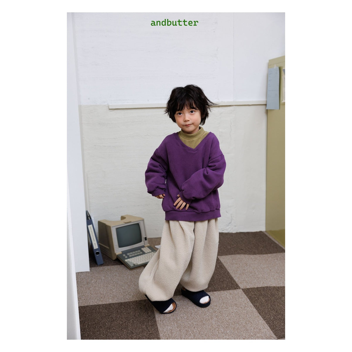and butter モコモコダブルパンツ