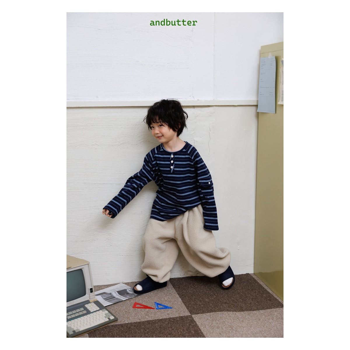 and butter モコモコダブルパンツ