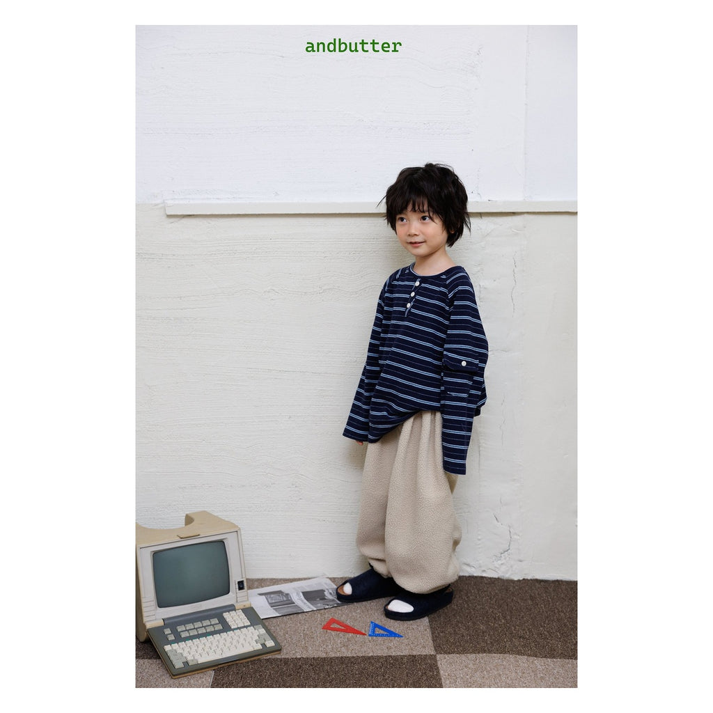 and butter モコモコダブルパンツ