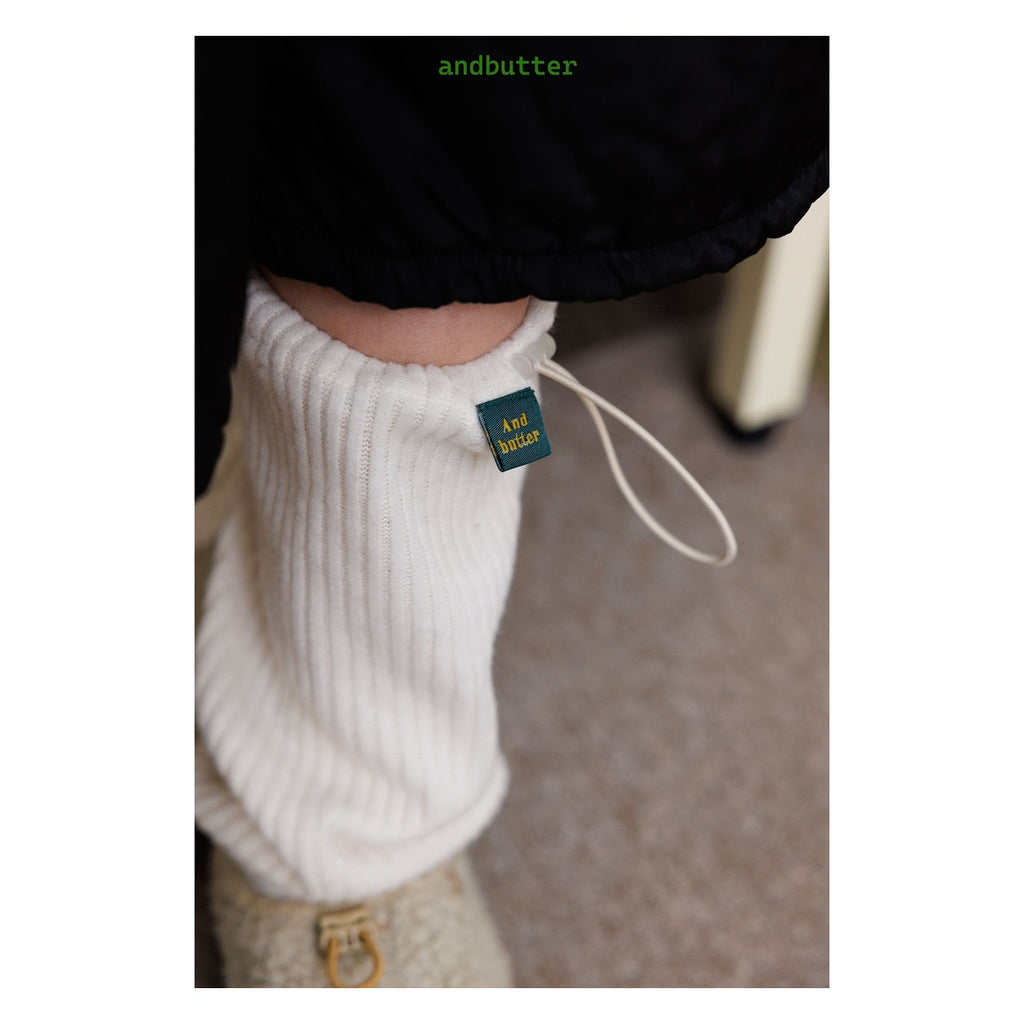 and butter ニットレッグウォーマー FREE