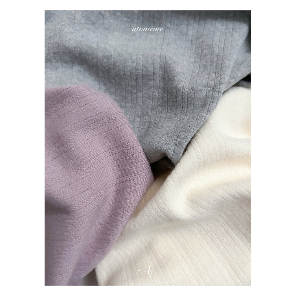 atomeme ルネアイレットTシャツ