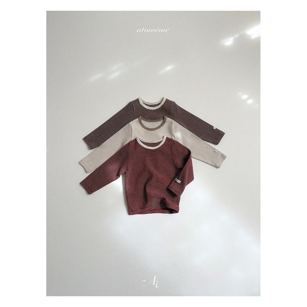 atomeme ストライプTシャツ