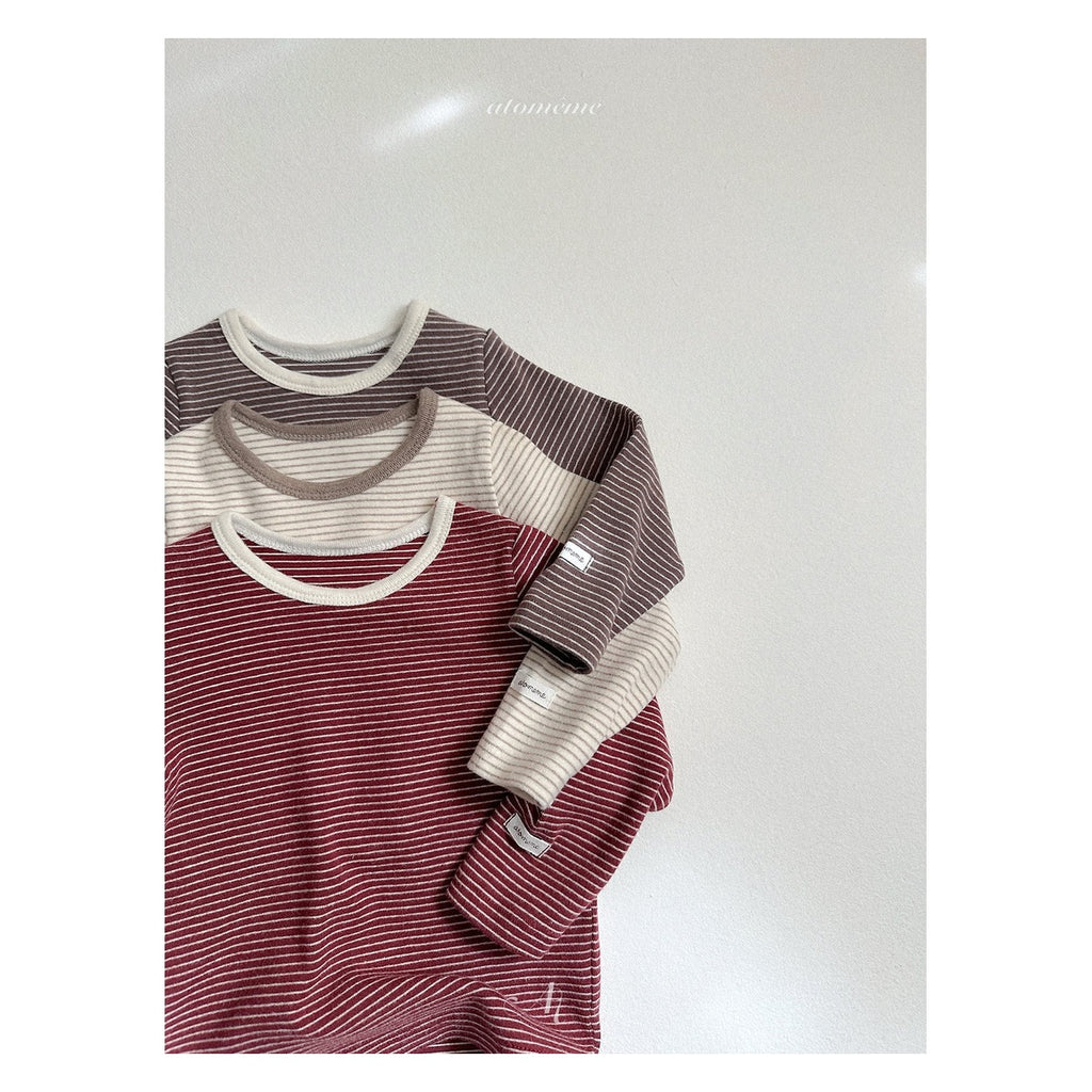 atomeme ストライプTシャツ