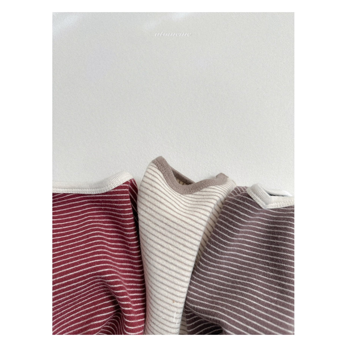 atomeme ストライプTシャツ