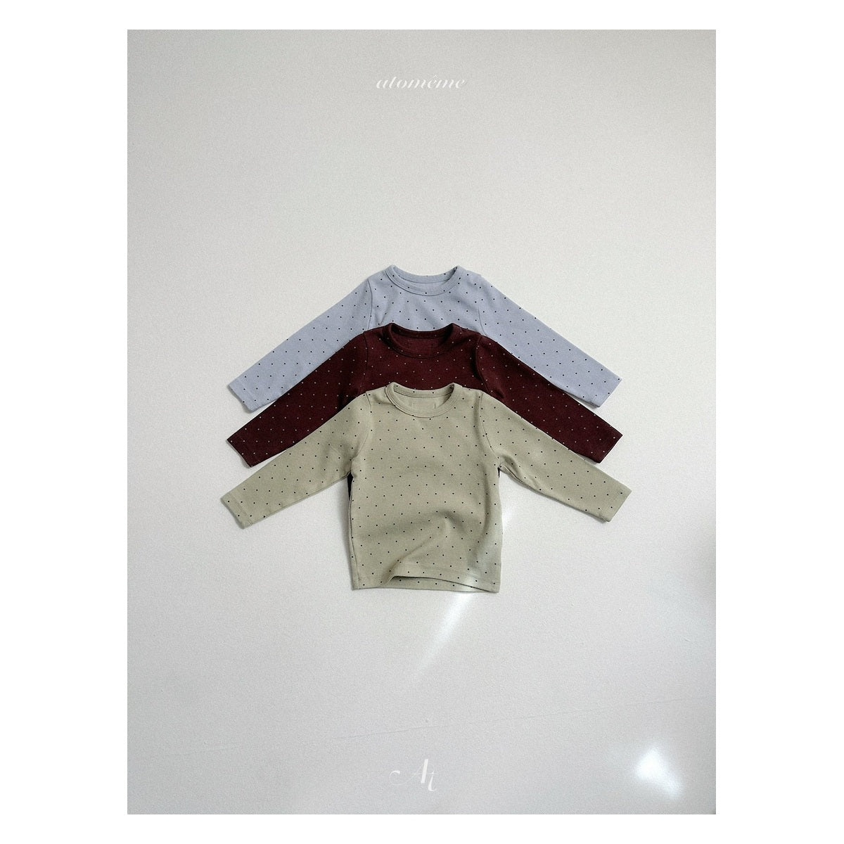 atomeme ベビードットTシャツ