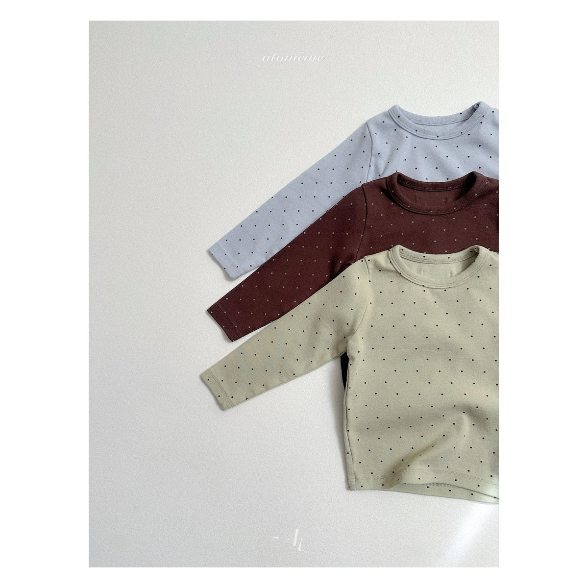 atomeme ベビードットTシャツ