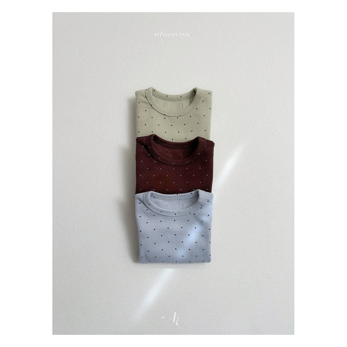 atomeme ベビードットTシャツ