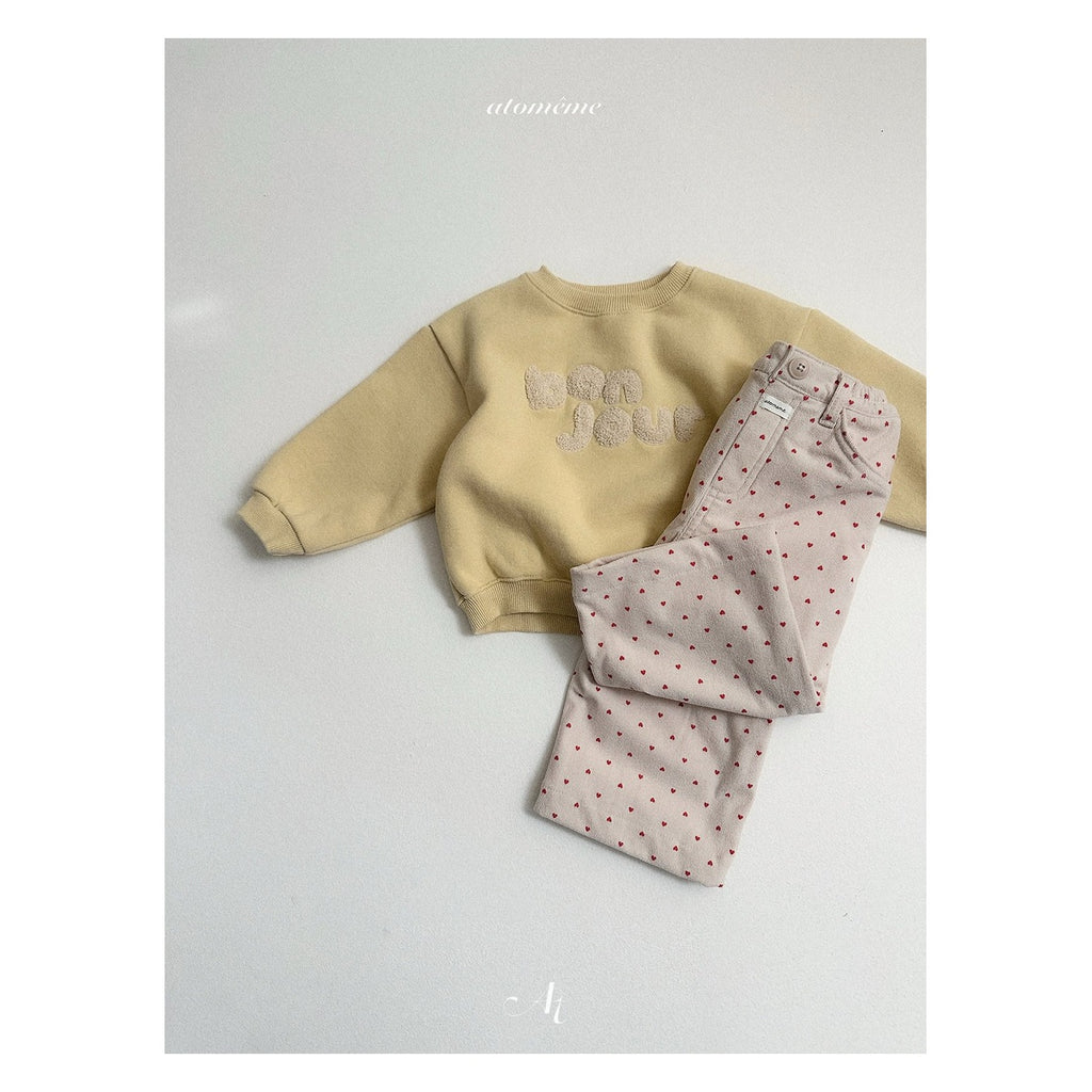 atomeme ハートコーデュロイパンツ
