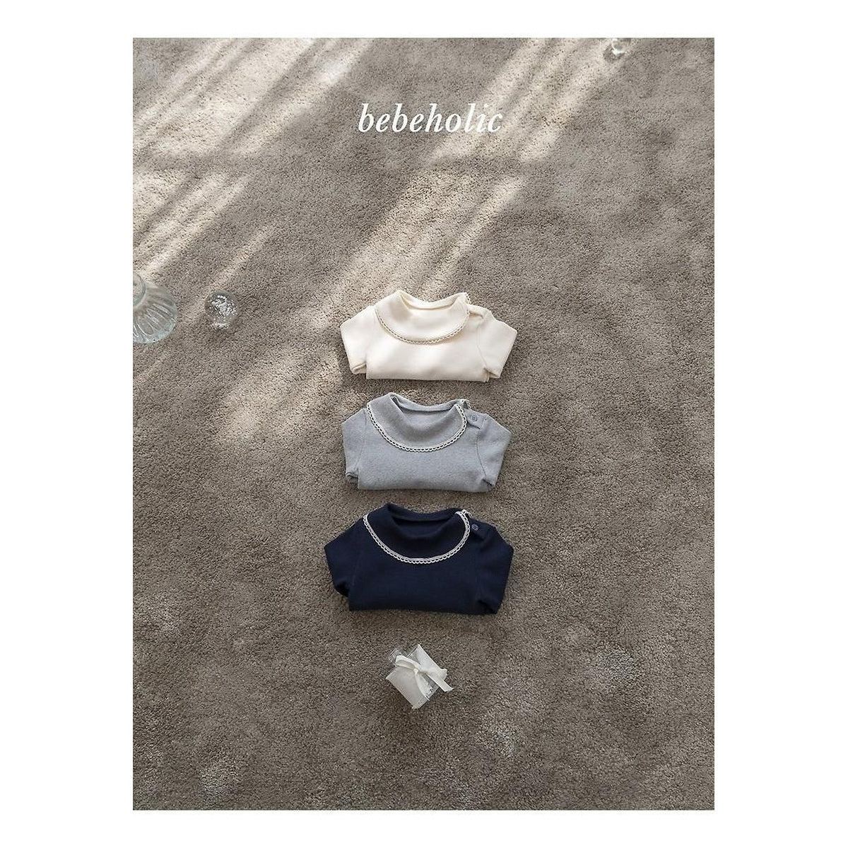 bebeholic クイリングタートルネックTシャツ